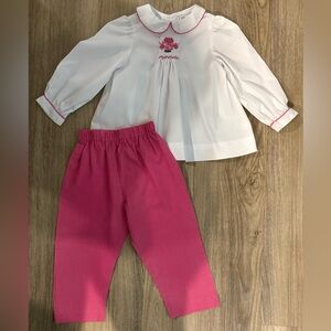 NEW! Orient Express Smocked Poodle Pant Set-size 3